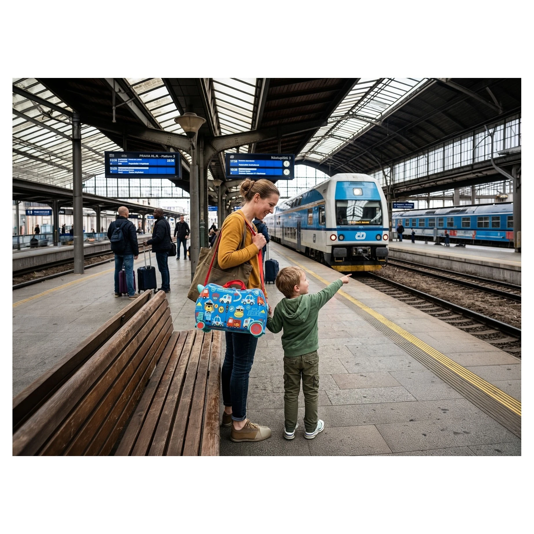 ZOPA Dětský kufřík na kolečkách Pack&Ride - 