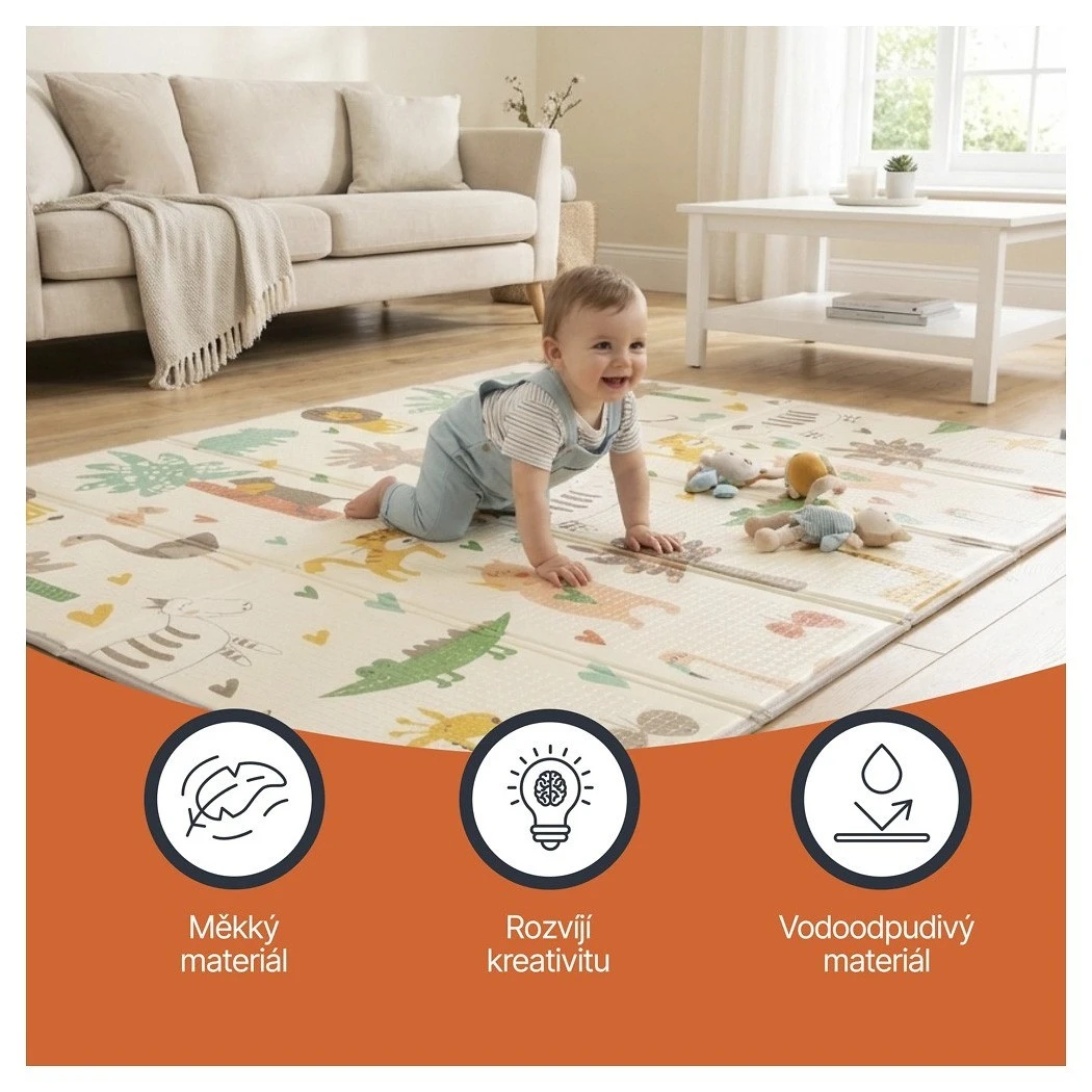 ZOPA Multifunkční pěnová skládací podložka oboustranná - 