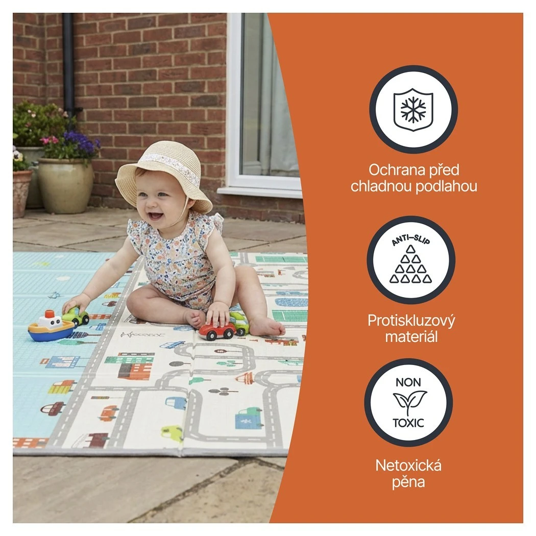 ZOPA Multifunkční pěnová skládací podložka oboustranná - 