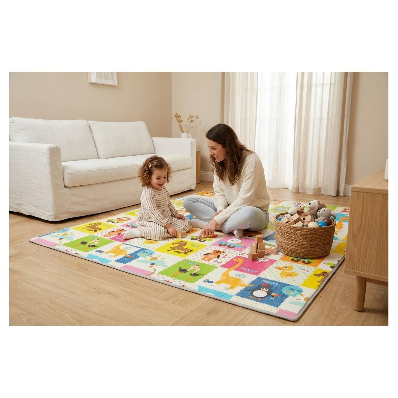 ZOPA Multifunkční pěnová skládací podložka oboustranná - 