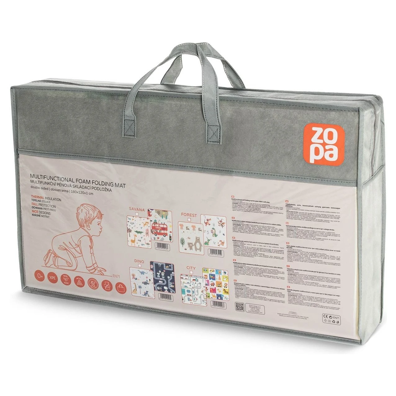 ZOPA Multifunkční pěnová skládací podložka oboustranná - 