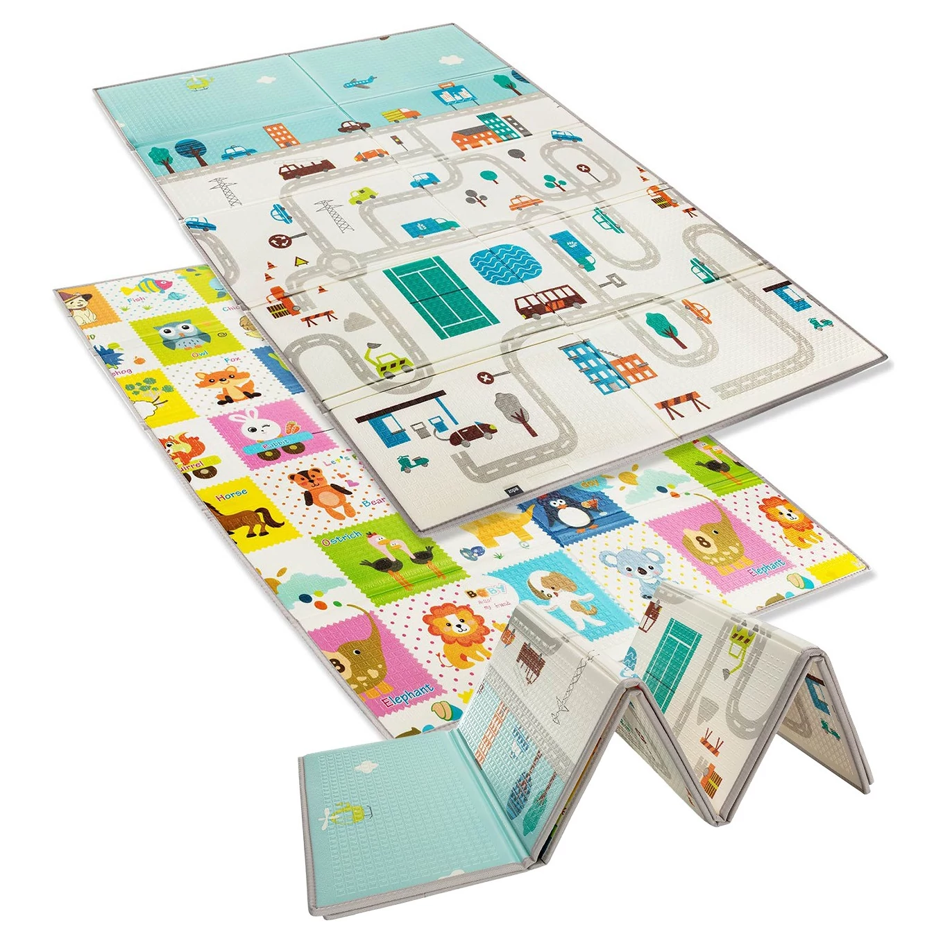 ZOPA Multifunkční pěnová skládací podložka oboustranná varianta City 180x120cm