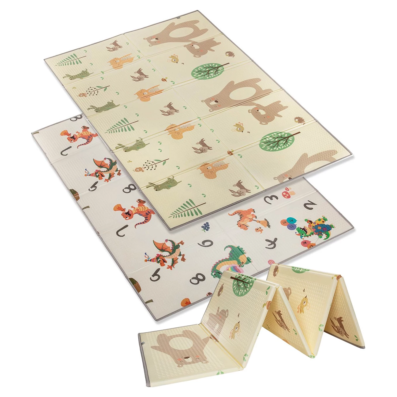 ZOPA Multifunkční pěnová skládací podložka oboustranná varianta Forest 200x150cm