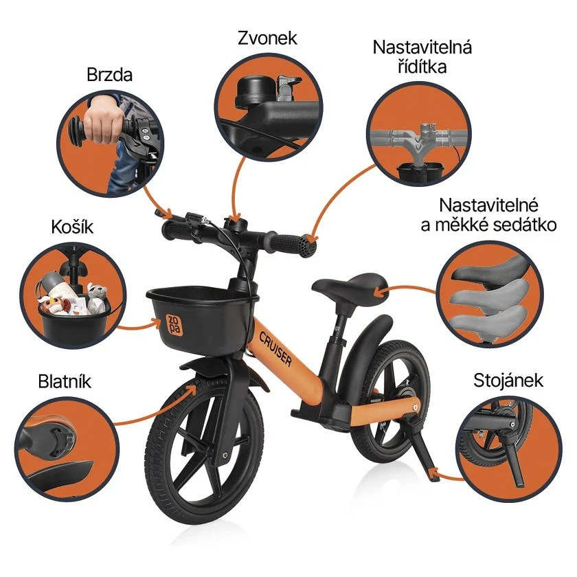 ZOPA Odrážedlo Cruiser s brzdou - 