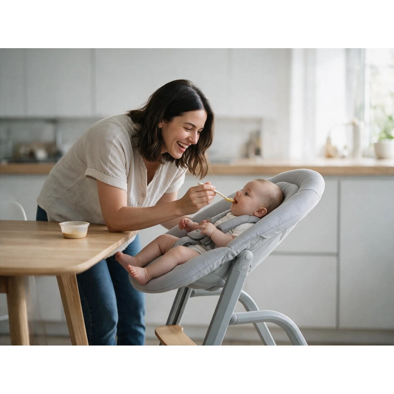 ZOPA Set 3 židlička Inspira 2 + novorozenecký set + houpací základna - 