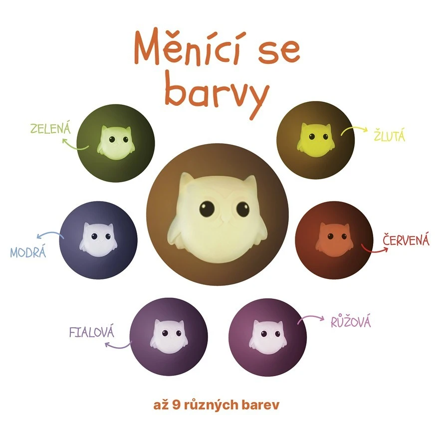 ZOPA Silikonové nástěnné noční světlo - 