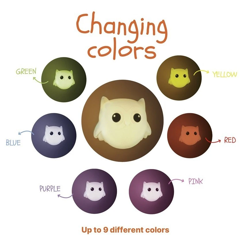 ZOPA Silikonové nástěnné noční světlo - 