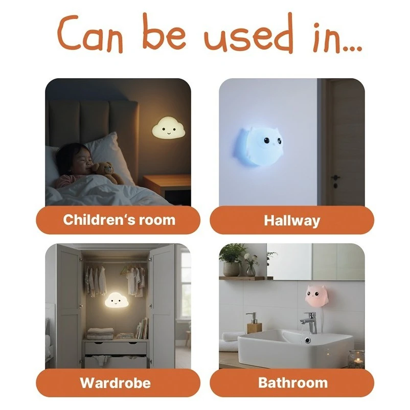 ZOPA Silikonové nástěnné noční světlo - 