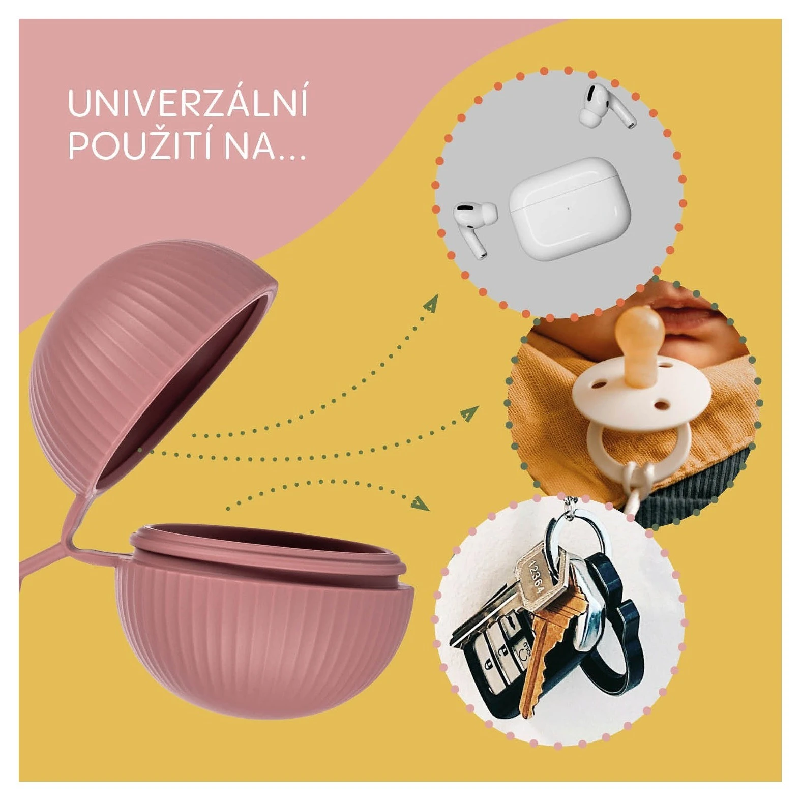 ZOPA Silikonové pouzdro na dudlík uzavíratelné - 