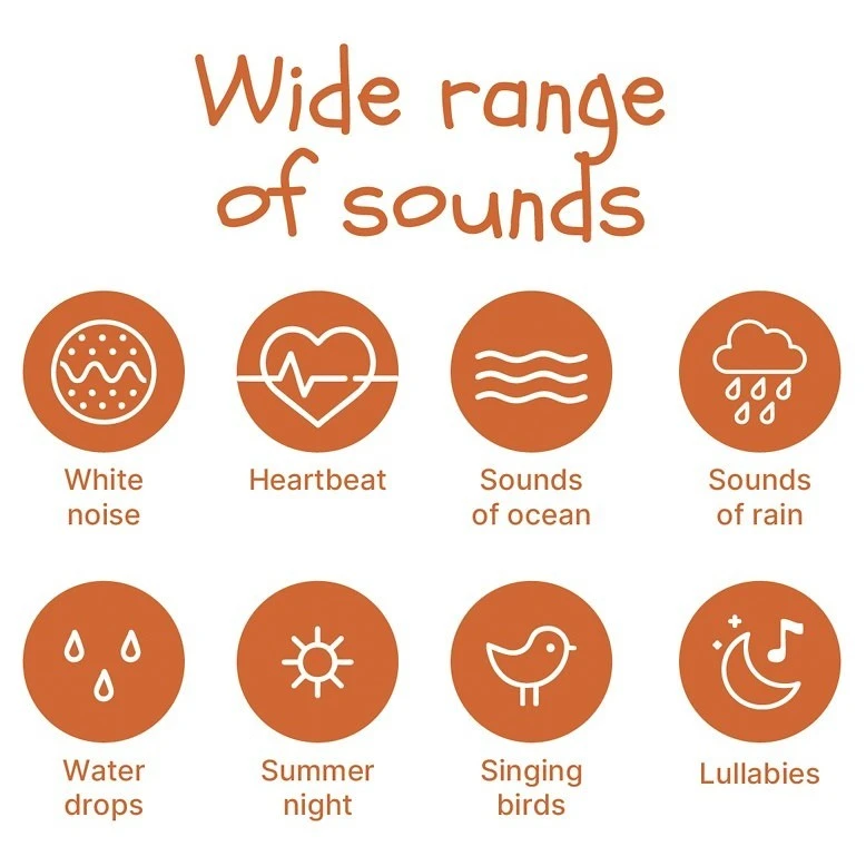 Zopa Silikonový dětský budík s nočním světlem a hudbou - 