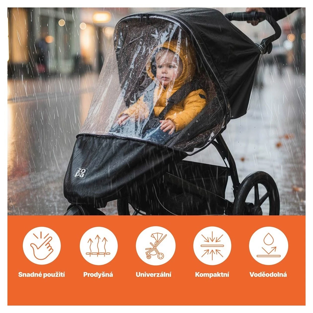 ZOPA Univerzální pláštěnka na tříkolku - 