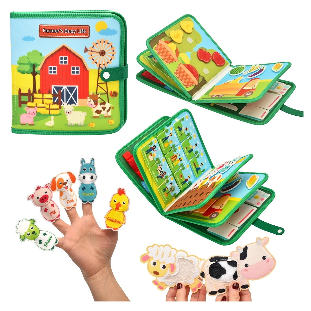2Kids Toys Senzorická busy kniha varianta Farma