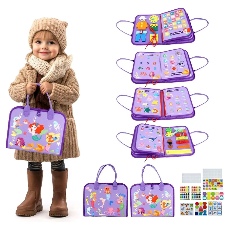 2Kids Toys Senzorická busy kniha varianta Mořské Panny