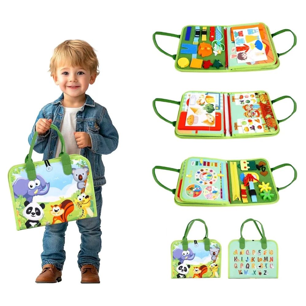 2Kids Toys Senzorická busy kniha varianta Safari