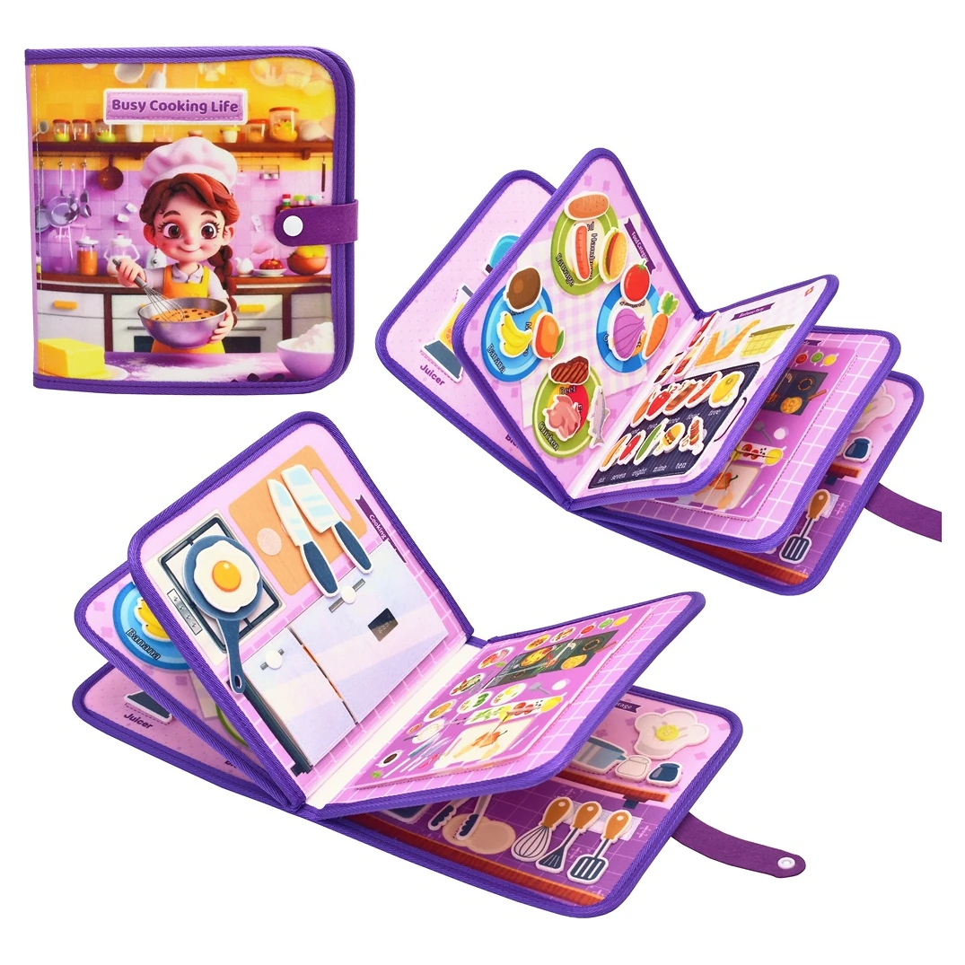 2Kids Toys Senzorická busy kniha varianta Vaření