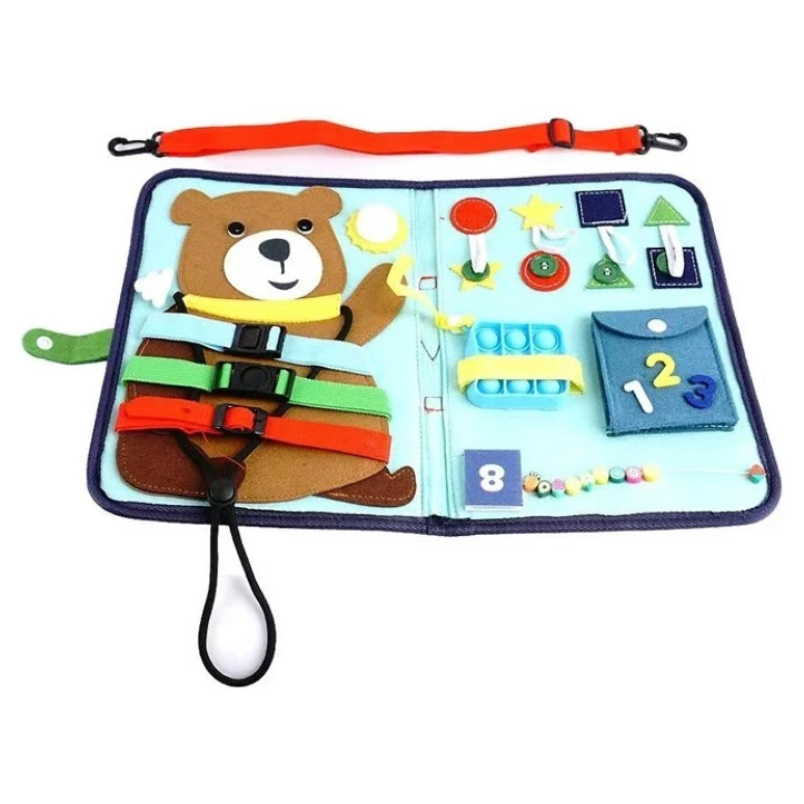 2Kids Toys Senzorická busy kniha Medvídek - 